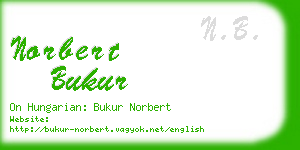 norbert bukur business card